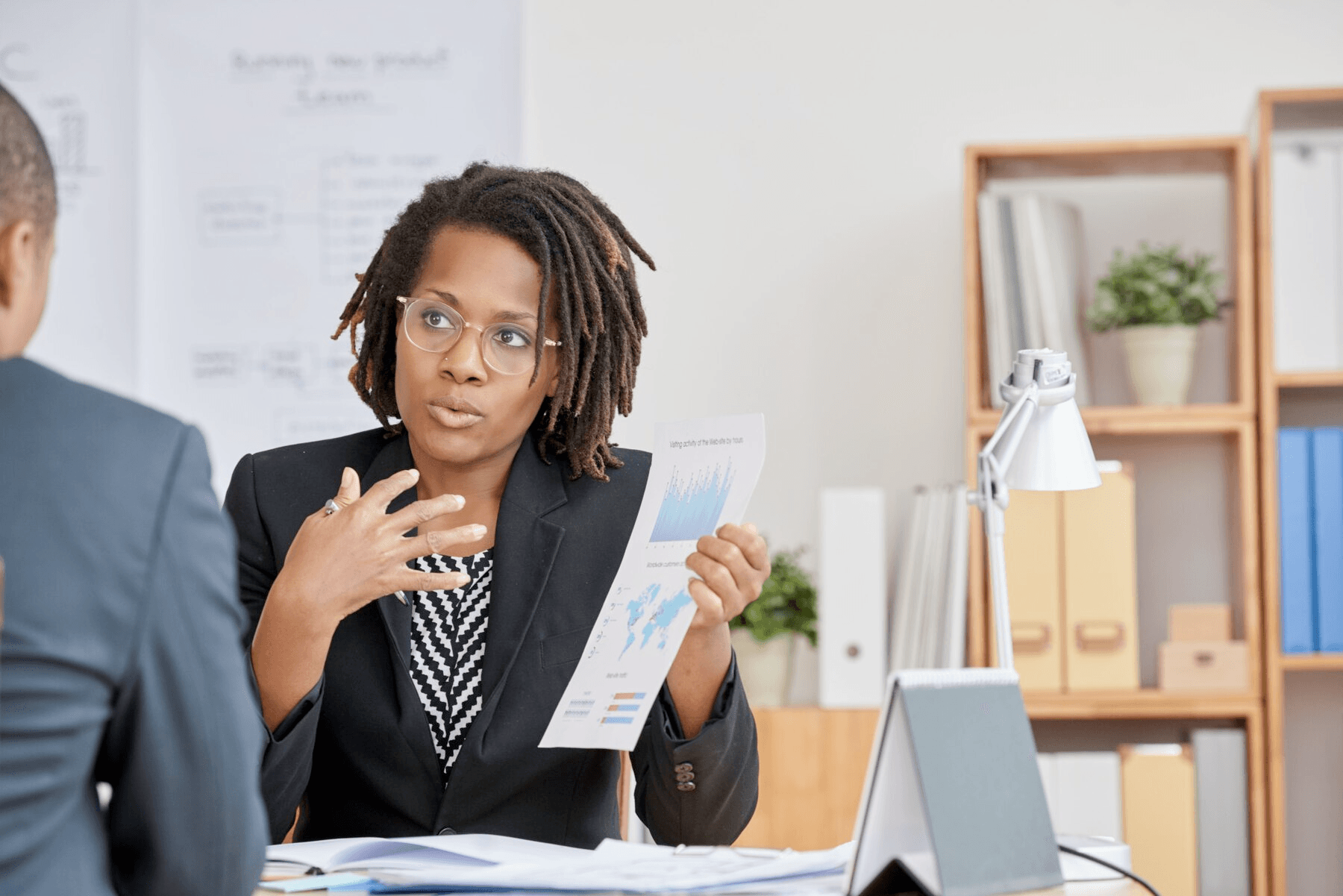 Woman at desk